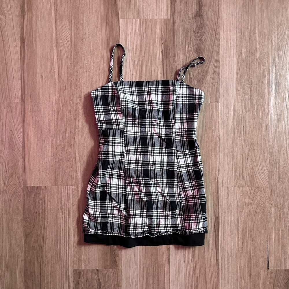 F21 Plaid Mini Dress